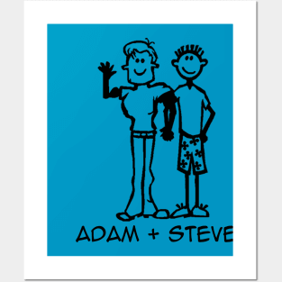 Adam + Steve Posters and Art